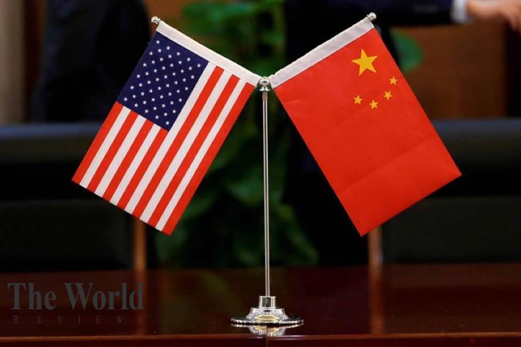 China and USA Flag