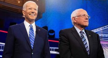 What shifted focus from Sanders to Biden?