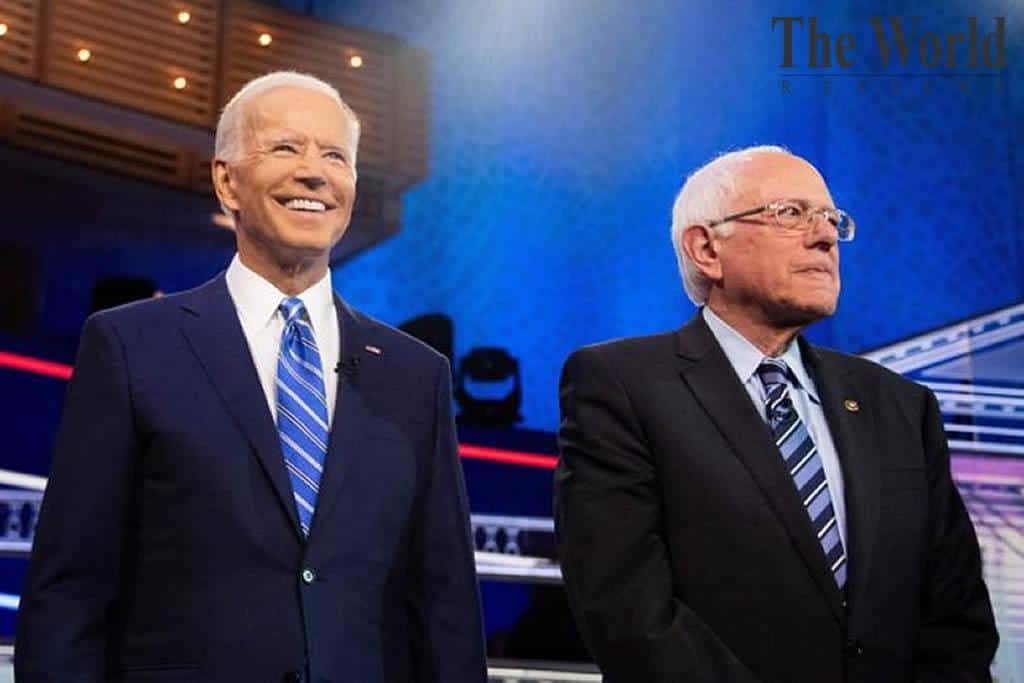 Presidential Election candidates Joe Biden and Bernie Sanders