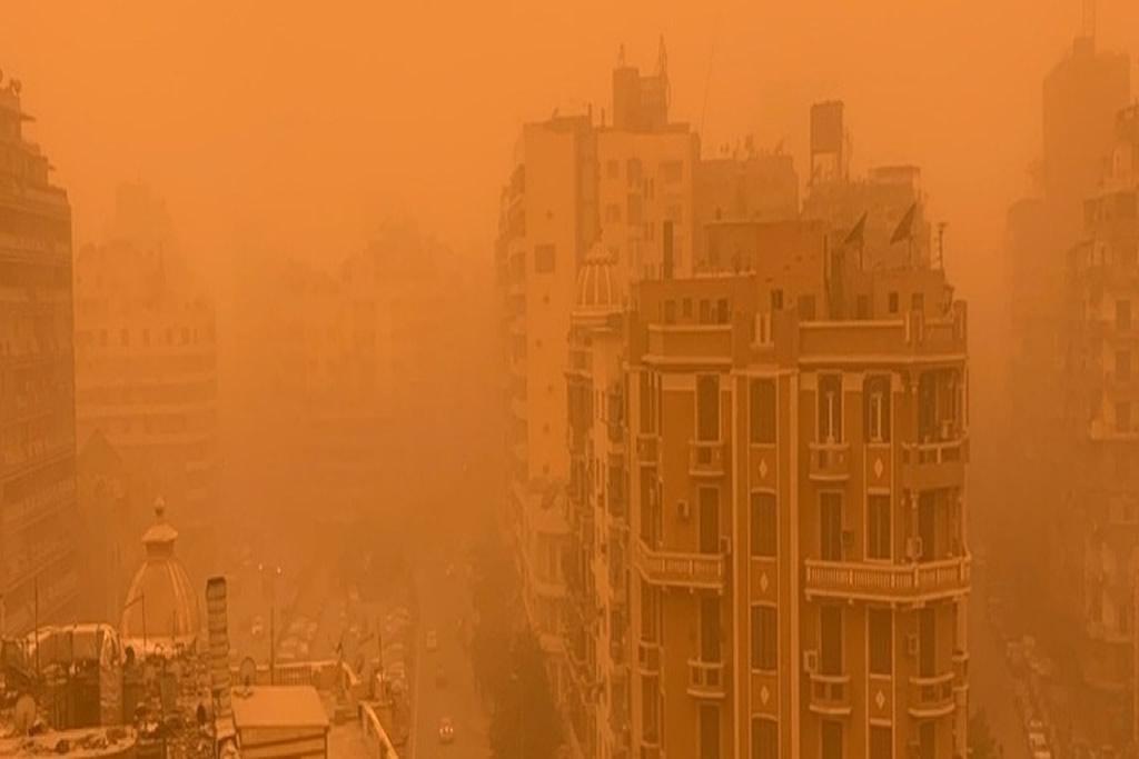 Egypt was hit by powerful sandstorm on Monday