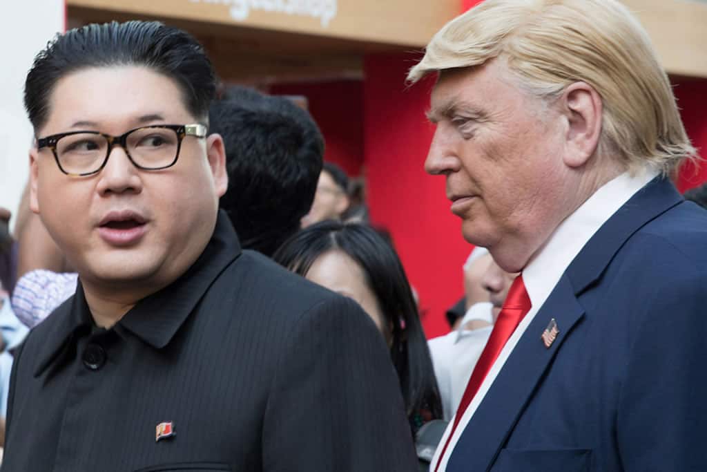 Donald Trump and Kim Jong un