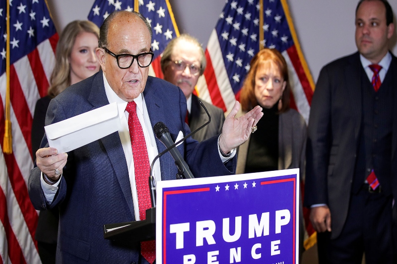 Giuliani claims evidences of U.S. electoral fraud