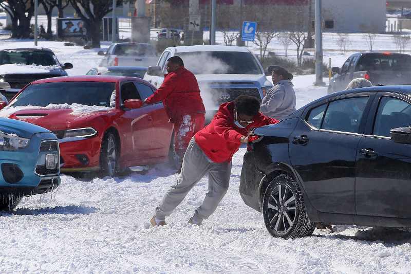 Winter hit Texas