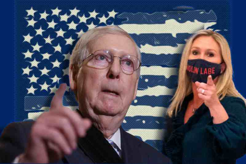  McConnell calls congresswoman’s ‘loony lies’ a ‘cancer’ for the Republican party