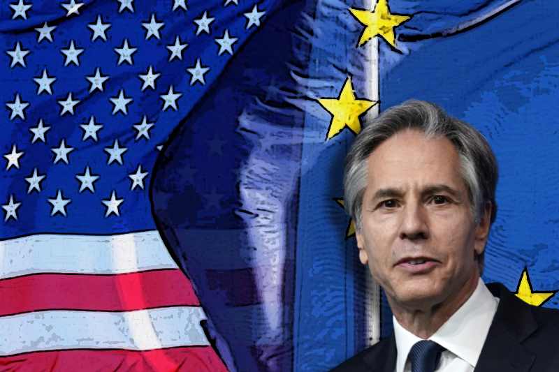  Blinken visits Brussels to rebuild ties with NATO allies and EU