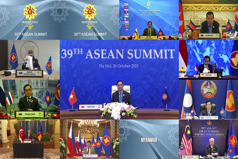 asean summit begins without myanmars hlaing