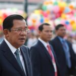 file photo: cambodia's prime minister hun sen attends a celebrations marking the 66th anniversary of the country's independence from france, in central phnom penh