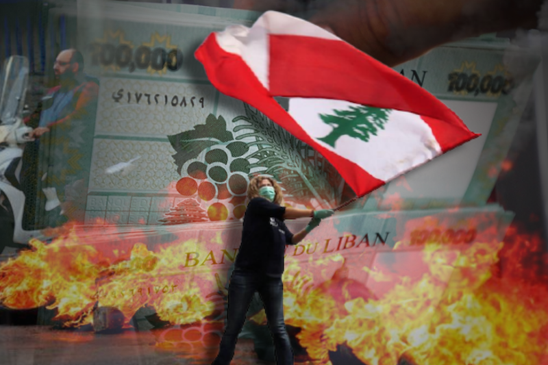  Lebanon’s protesters back on streets as currency hits new low