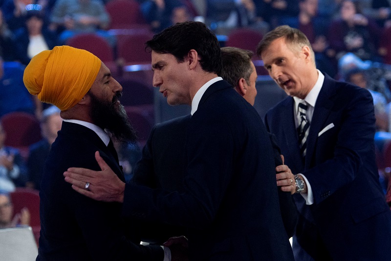 file photo: federal leaders french language debate in gatineau