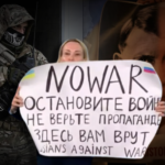 stop the war banner telecasted amid live program in russia