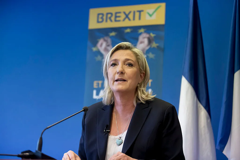  Le Pen says wouldn’t block vote on France leaving EU