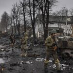 destruction in bucha, ukraine, on sunday, april 3, 2022. (ivor prickett/the new york times)