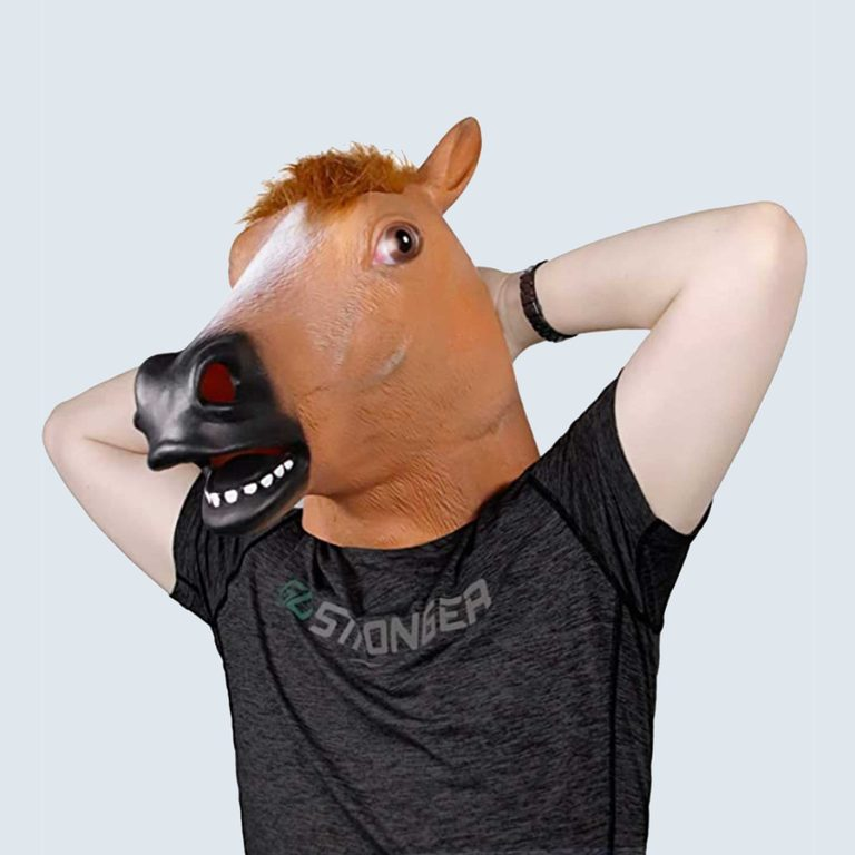 a horse head mask