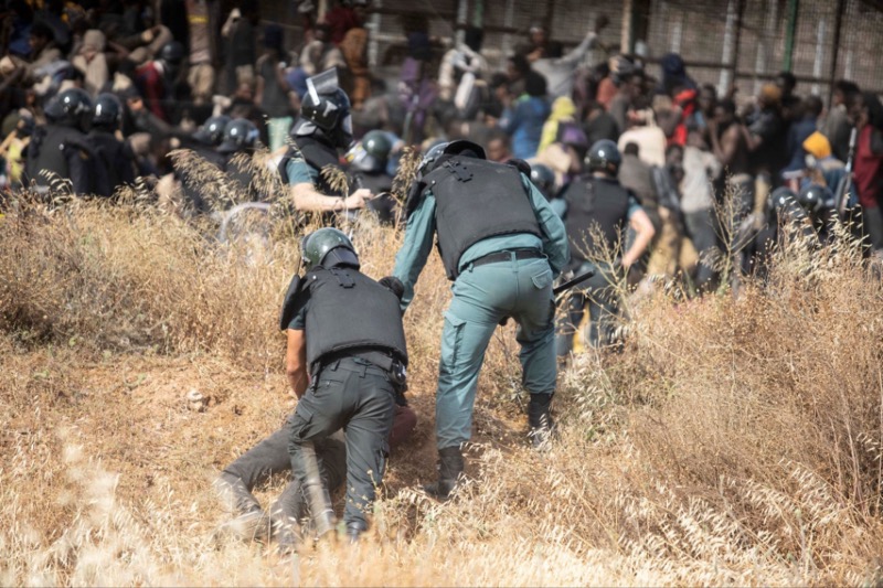  18 migrants are killed in an attempt to pass Moroccan border into Melilla