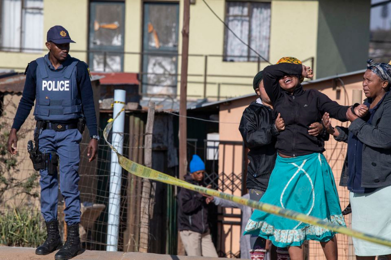  South African Police say 15 people killed in Soweto bar shooting