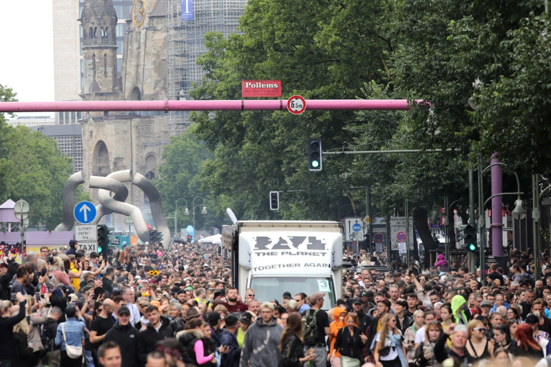  Love Parade founder’s techno party in Berlin