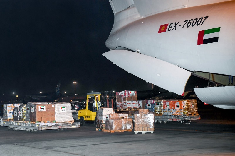 uae sent 3 planes carrying humanitarian aid to afghanistan yesterday