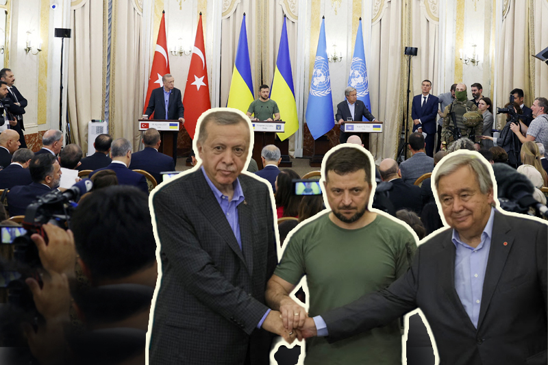  Guterres, Erdogan meet Zelensky in attempt to halt the conflict but little achieved