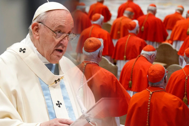  The question of who will succeed Pope Francis looms over the gathering of cardinals