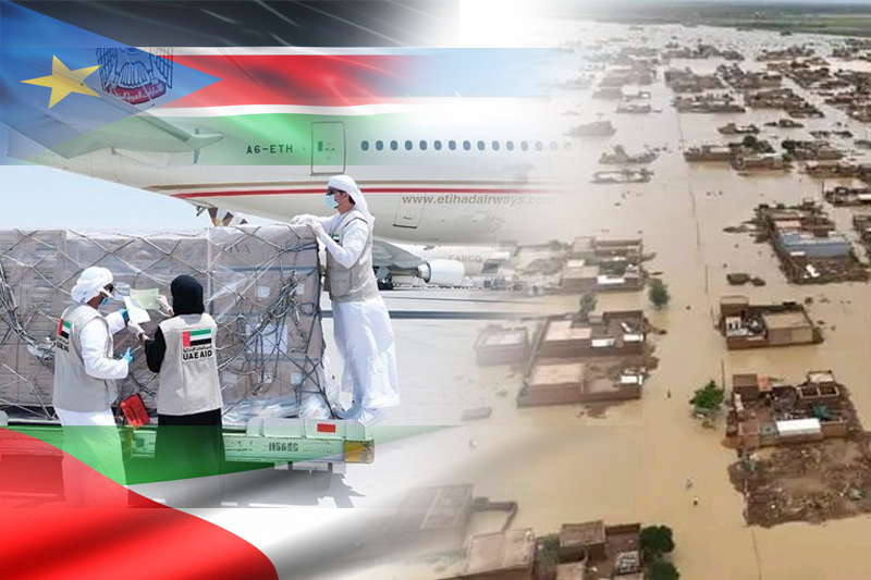 the uae sends humanitarian aid to flood victims in sudan