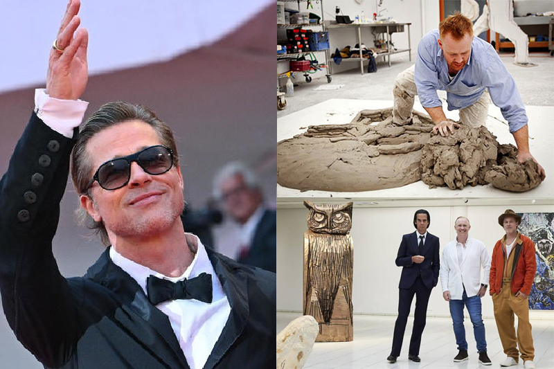  Brad Pitt makes a debut as sculptor at Finland art exhibition