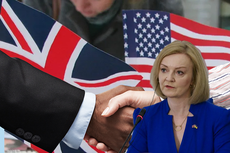 truss admits to no us uk trade deal soon as she makes first trip to us as pm