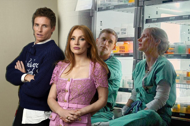  In “The Good Nurse,” Chastain and Redmayne act out a story about a serial killer