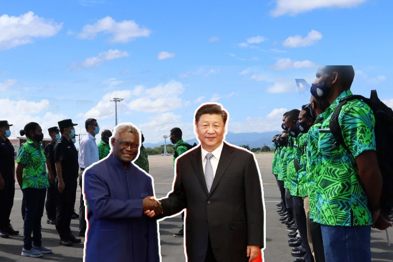  Stronger security ties as the Solomon Islands police arrives in China for training