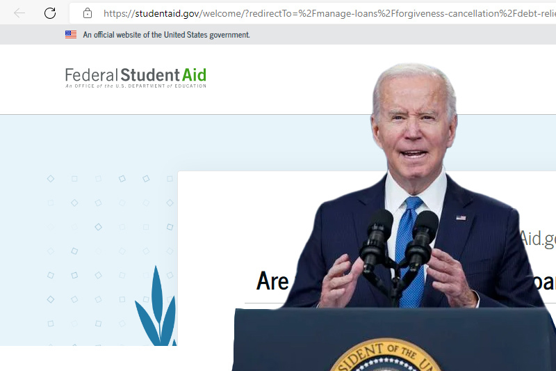  Website for student loan forgiveness application goes live, big win for Biden administration