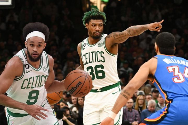 Celtics "Big 3" rally to beat Thunder