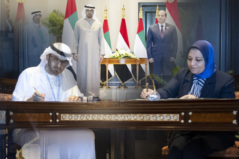  Presidents of UAE and Egypt witness as agreement on world’s largest onshore wind projects in Egypt gets signed