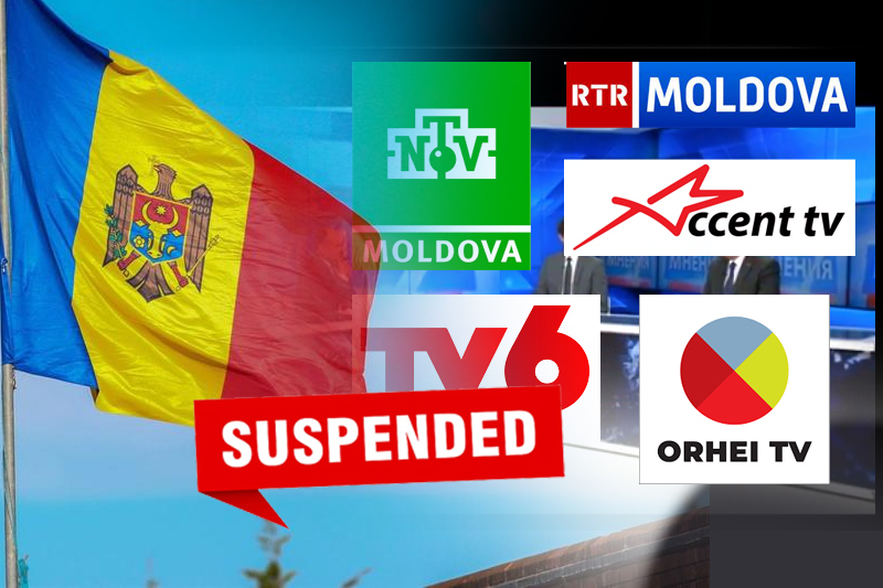  6 TV channels suspended by Moldova over misinformation