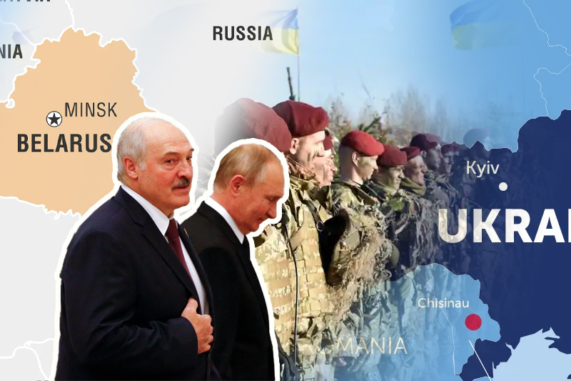 ukraine watchful of borders as vladimir putin heads to belarus