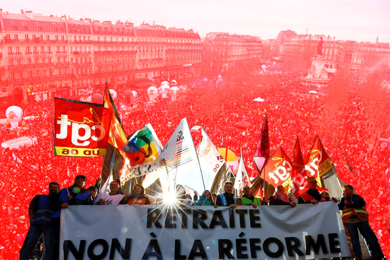  France: Over 1 million march against Macron’s rise in retirement age