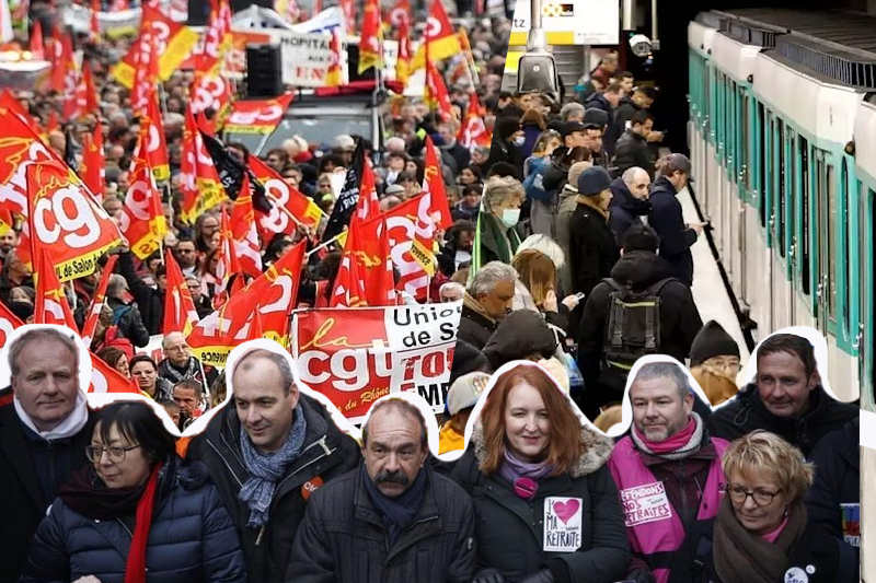  French Retirement Age Strike Hits Schools And Trains