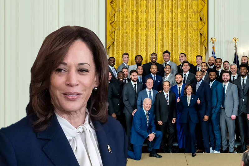  Kamala Harris declines to kneel with Biden during the photo opportunity
