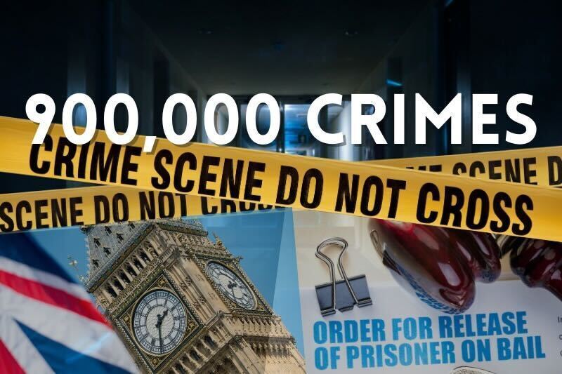  900,000 crimes committed by people on bail under UK Tories