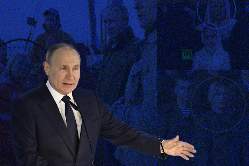  Lights, Camera, Action. Putin accused of hiring actors to pose as soldiers
