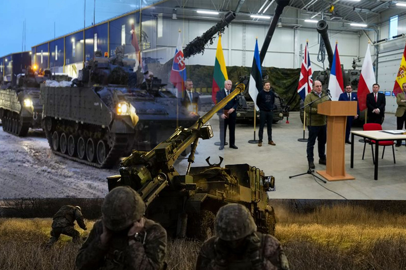 US and European countries pledge heavy weapons for Ukraine