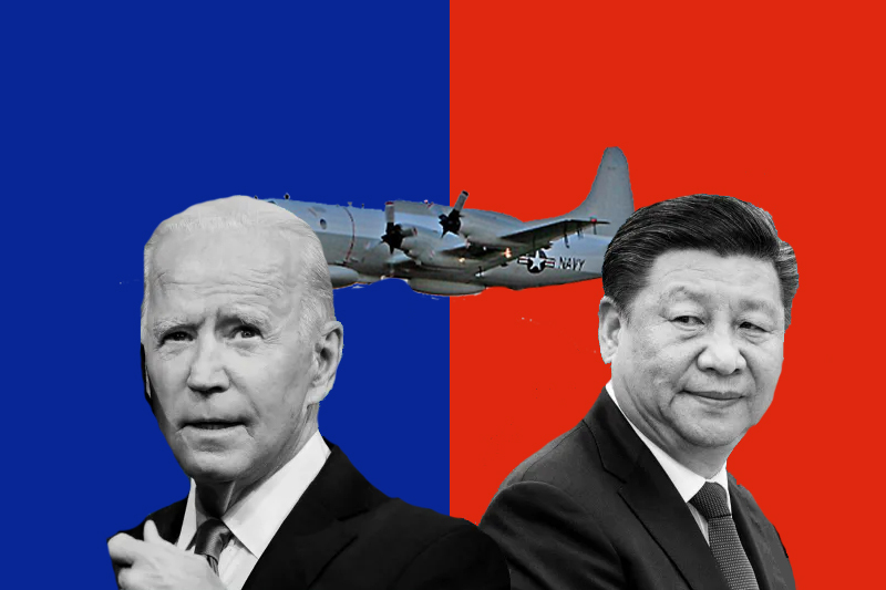 China's fighter jet challenges an American Navy plane