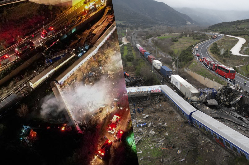  Two trains collide in Greece, at least 32 killed, dozens injured