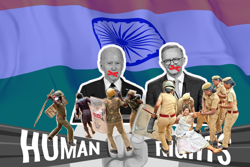 Why do the US and Australia refuse to question India's human rights record?