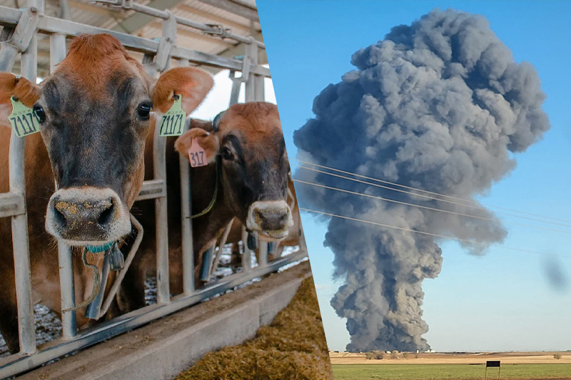  18,000 cows worth $36 million killed in massive explosion at Texas dairy farm