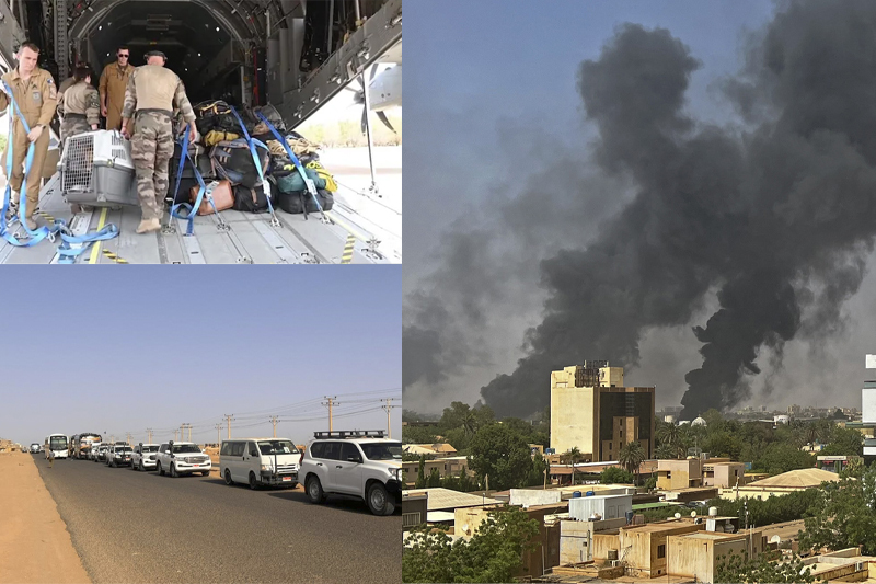  Sudan Fighting: Diplomats and foreign nationals evacuated from Khartoum