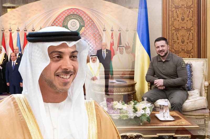 UAE's Mansour bin Zayed meets Zelensky on sidelines of Arab Summit