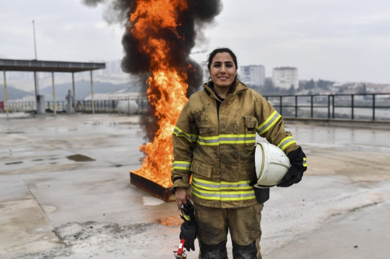 women firefighters blaze trail in male dominated profession