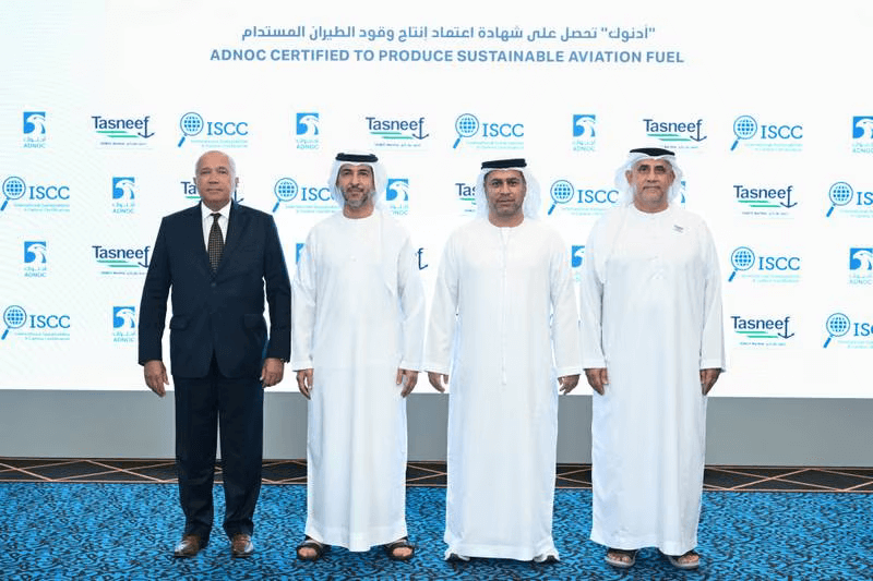 adnoc getting iscc certification for sustainable aviation fuel