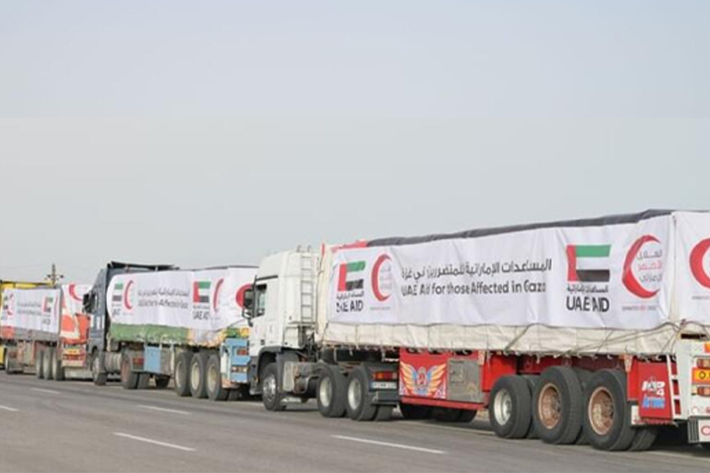 UAE Aid Convoy Heads Towards Rafah With Supplies Set To Benefit 84,000 Gazans