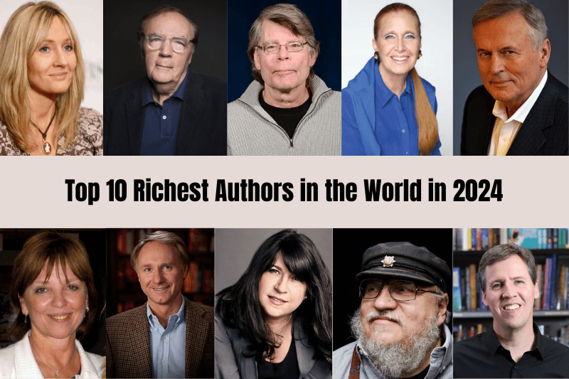 top 10 richest authors in the world in 2024 