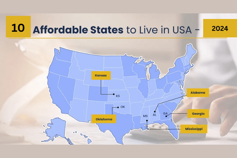  Top 10 cheapest states to live in the US in 2024